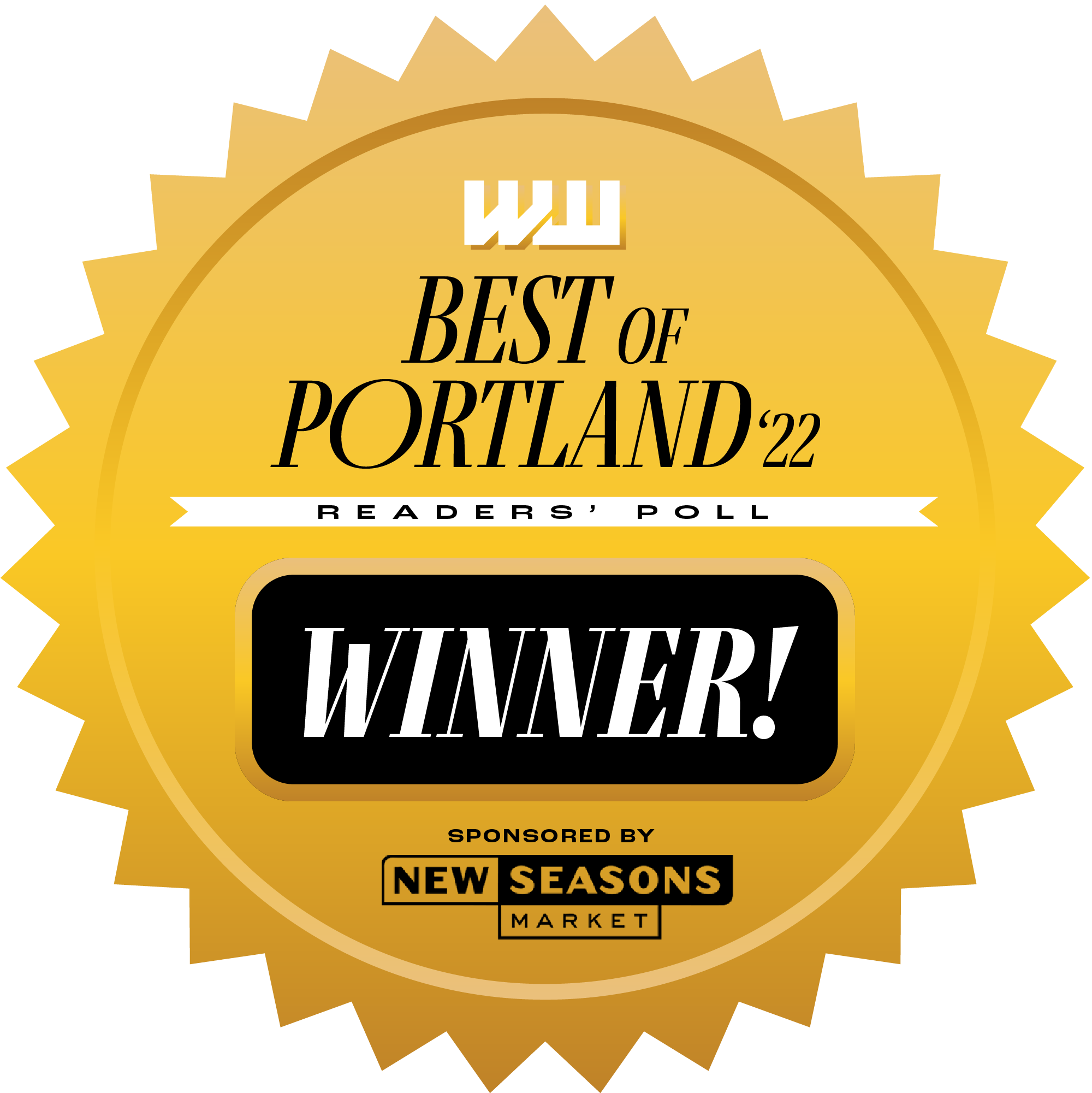 Best of Portland 2022 winner badge