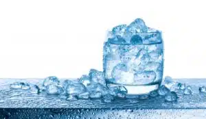 Glass full of ice