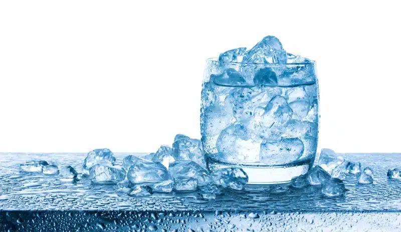 Glass full of ice